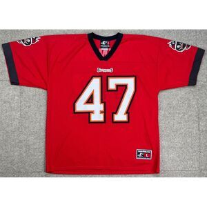 Logo Athletic NFL Tampa Bay Buccaneers Vtg #47 John Lynch Football Jersey Size L